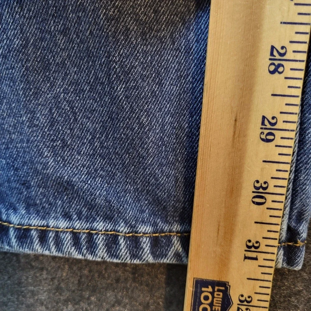 Levis 505 Regular Fit Straight Leg Jeans Mens 30x31 Blue Denim